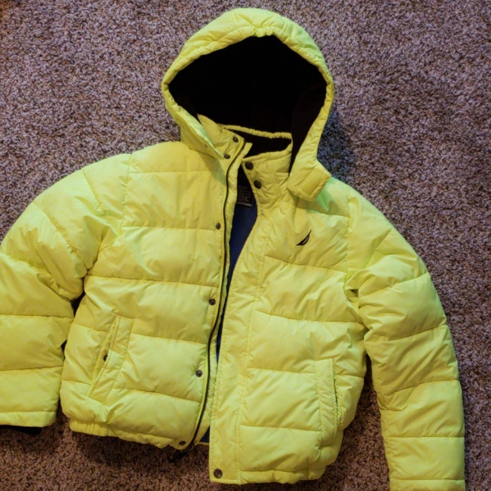 Nautical puffer coat. Like new
